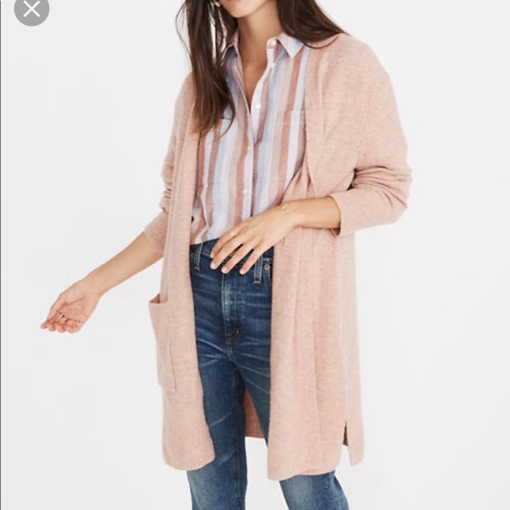 Lightly Worn Madewell Pink Kent Cardigan